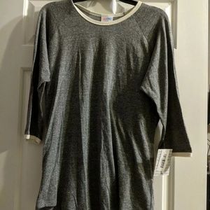 Lularoe gray and cream large Randy